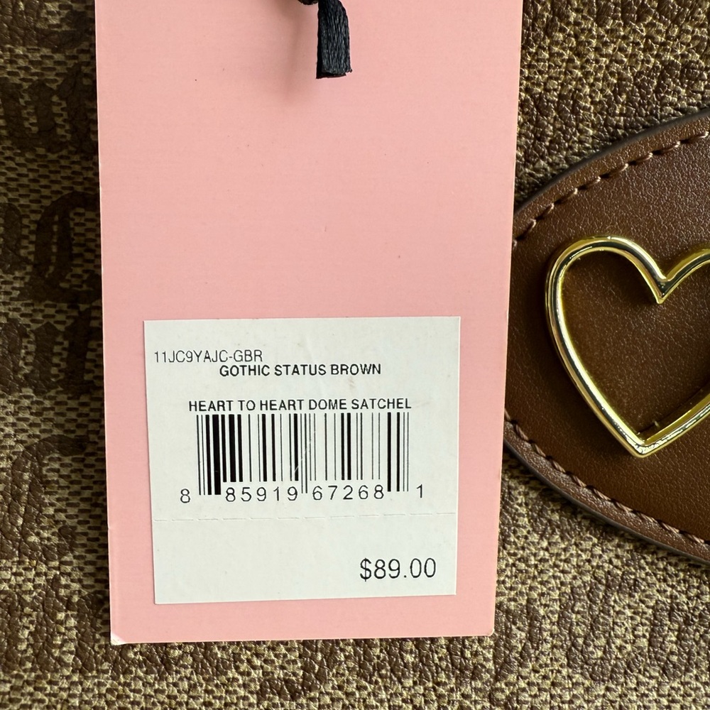 Juicy Couture Monogram Brown Satchel NWT - Picture 3 of 6
